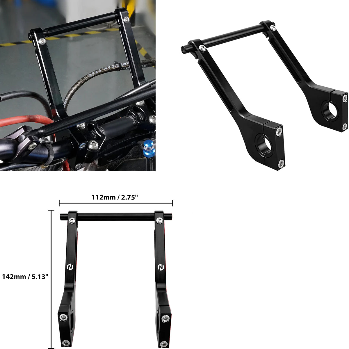 ADV-Tech - Long Handlebar Riser Bracket