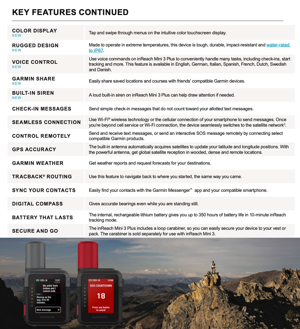 Garmin - inReach® Mini 3